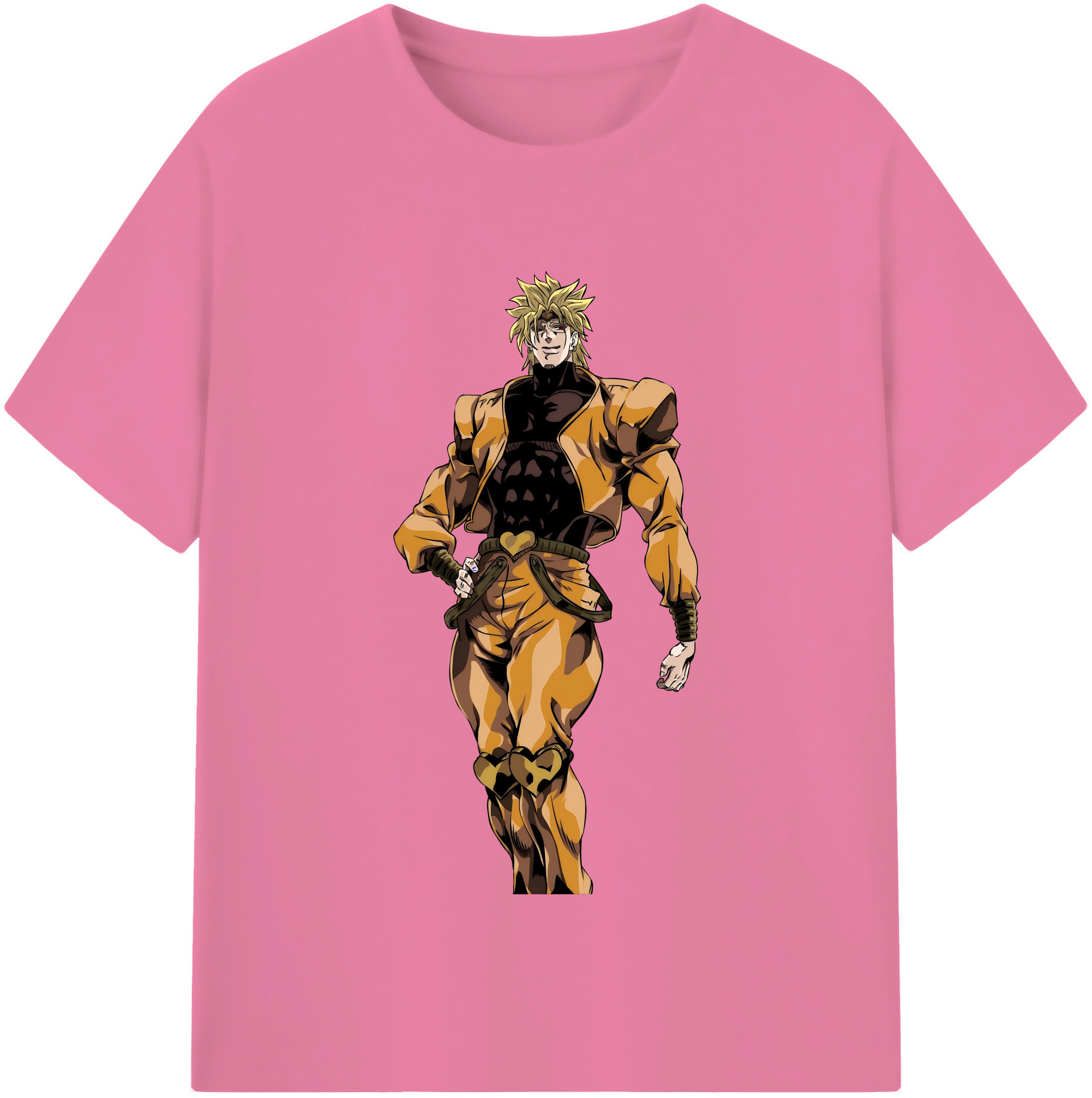 （画像用） ジョジョの奇妙な冒険 ディオ?ブランドー JoJo's Bizarre Adventure Dio Brando 綿100％半袖Tシャツ（フロントプリント）